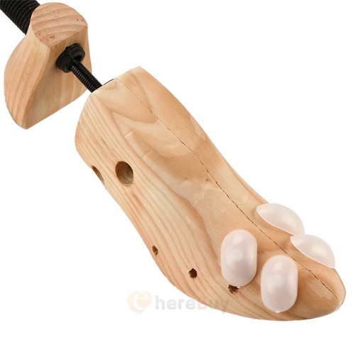 Pair of Professional 2-way Wooden Adjustable Shoe Stretcher for Men//Women 5-10