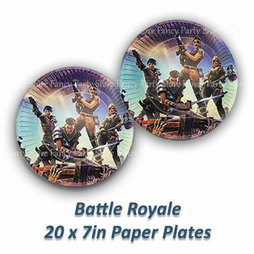Balloons Boy Napkins Cups Battle Royal Birthday Party Tableware Plates Flags 