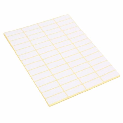 840x Universal Etiketten 15 Blatt 13x38mm Weiß Format Vielzweck Klebe Etiketten