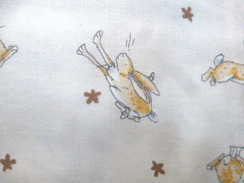 GUESS How Much I LOVE You Fabric Fat Quarter Cotton Craft Quilting Brown Hare