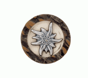 Costumes bouton Costumes Boutons environ avec œillet Corne 5 Tailles Edelweiss