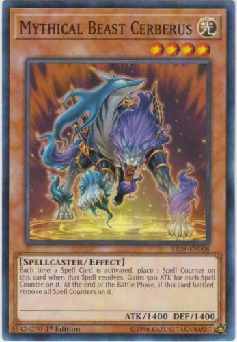 Mythical Beast Cerberus SR08-EN008 x3 Cards Mint Order of the SpellCasters 1st