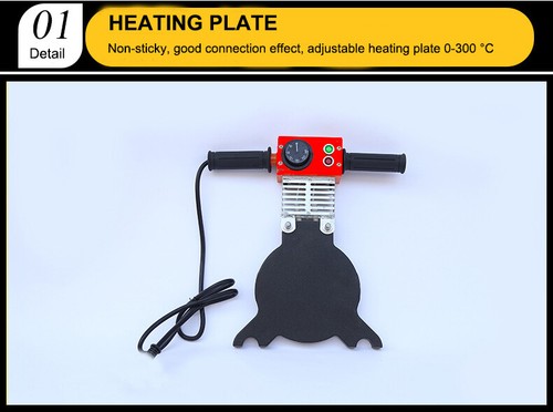 110V Manual Pipe Butt Fusion Welder PE HDPE PB PVC Piping Welding 2.48/"-6.30/"