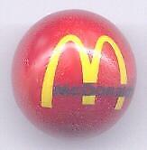 McDonald/'s Golden Arches Red Glass Marbles
