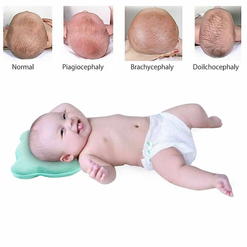 ✔Newborn Baby Cot Pillow Prevent Flat Head Memory Foam Cushion Sleeping Support