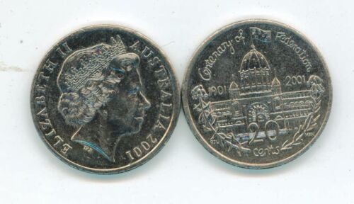 VICTORIA 2001 Federation 20c Coin