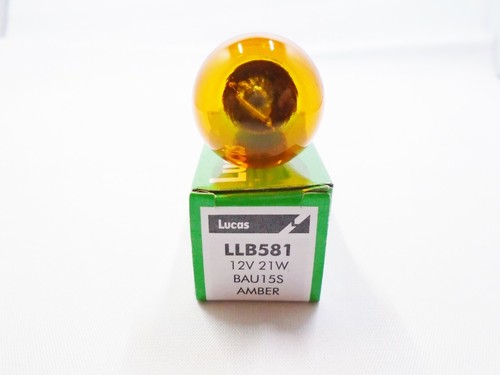 LUCAS LLB581 PY21W BAU15S CAR INDICATOR AMBER ORANGE LIGHT BULB LAMP 12V 21W
