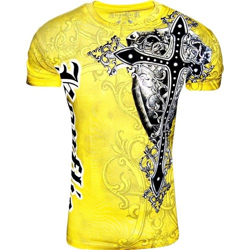 Konflic Giant Cross Biker MMA UFC Roar Men/'s T Shirt