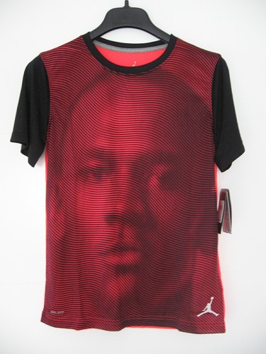 Nike Air Jordan Jumpman T shirt Black Orange Boys Large L NEW w//tag