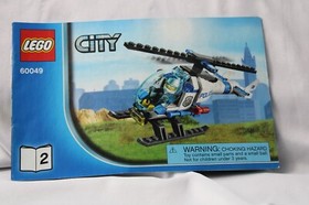 LEGO(60049) City, Helicopter Transporter, Used, 100% complete W/Manuals, No Box