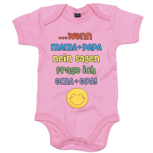 Papa #1 Babybody Wenn Mama und Papa NEIN sagen Frage ich Oma und Opa Best Mama