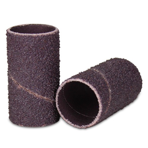 No Lap Sanding Sleeves 1/" x 1-1//2/" Aluminum Oxide Spiral Bands 10 Pack