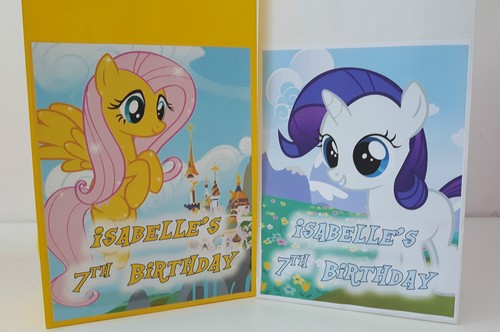 My Little Pony Theme Personalised Party Bags for a Birthday Party