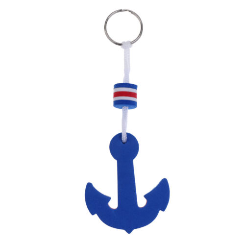 Marine//Water//Keychain-Anchor Blue Magideal Key Ring Floating Boat Keyring