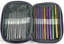 Aluminum Crochet Hooks Needles Knit 22pcs Set Weave Craft Yarn Multi Color NEW