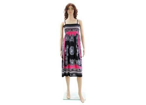 WOMEN/'s Black Print SUNDRESS//COVER-UP wBlue,Red,Pink,Purple M//L /& XL//XXL NWT