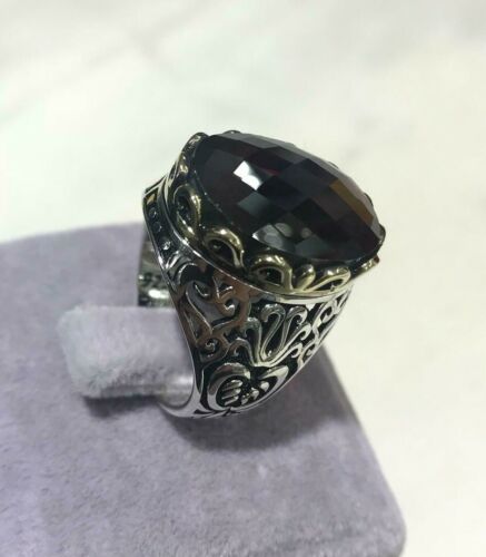 925 Sterling Silver Handmade Authetic Turkish Ruby Men/'s Ring Size 6-11