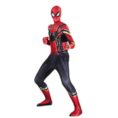Details about  / Spider-Man Homecoming Cosplay Costume Iron Spiderman Jumpsuit Superhero Suits