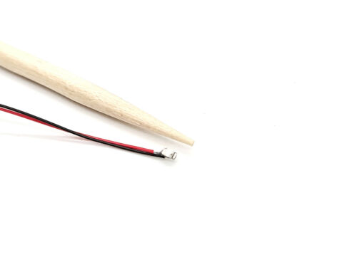 10 Stück SMD LED 0603 orange-rot mit 30cm Microlitze Miniatur LED mit Kabel #A32
