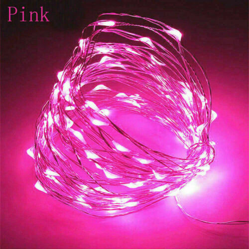 10M 100LEDs AA Battery LED Lights String Fairy Copper Wire Outdoor Home Decor ED 