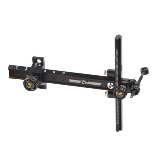 Archery Recurve Bow Sight T Shape 0.059" Optical Fiber Pin Target Adjustable 
