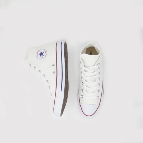 CONVERSE CHUCK TAYLOR ALL STAR HI M7650 OPTICAL WHITE CANVAS SHOE UNISEX