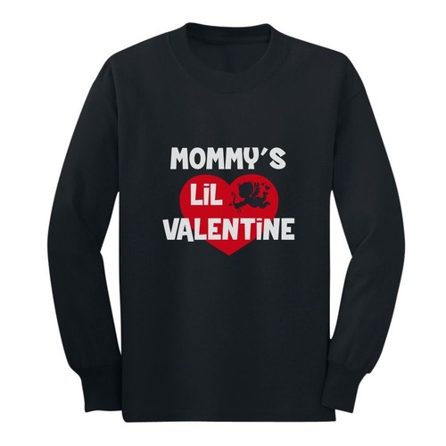 Mommy/'s Lil Valentine Long sleeve kids T-Shirt Love Details about / Cute Valentine/'s Day Gift