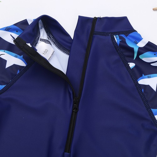 Kinder Jungen Badeanzug mit Badekappe Set Schwimmanzug UV-Schutz Badebekleidung