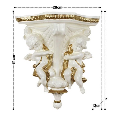 Flower Wall Vase Angel Hanging Resin European Style Classic Home Work Decoration