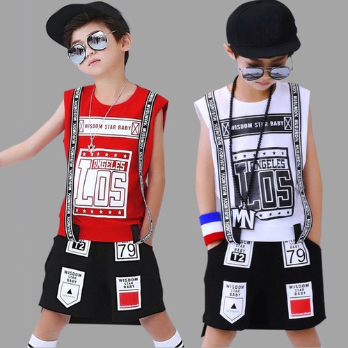 Children/'s Day Street Dance Set Boys Hip Hop Costumes Summer Jazz Dance Clothing