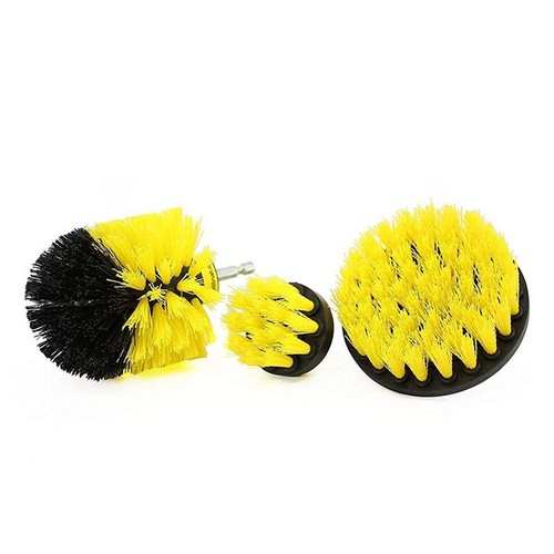 Drill Brush Attachment Set Power Scrubber Cleaning Kit Combo Scrub Tub Clean SET