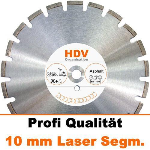 10 mm Diamantbelag 500 x 25,4 mm Asphalt Diamanttrennscheibe Laser 