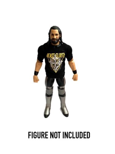WWE SETH Rollins /"bête SLAYER/" Custom Shirt pour Mattel figures.