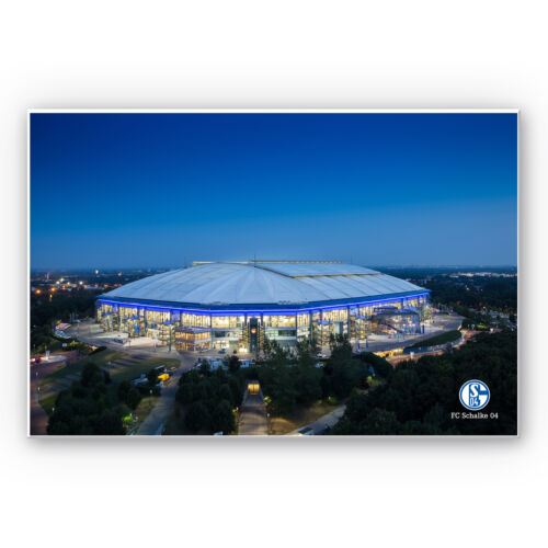 Wandbild Schalke Arena 02 blau Hartschaum Fanshop S04 Wanddeko! sehr leicht 