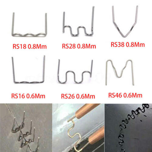 100PC 0.6//0.8mm Hot Stapler Staples For Plastic Welder Car Bumper Repair Kit