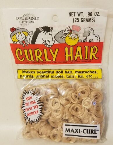 Vintage One /& Only Creations Curly Hair Sandy Blonde Doll Hair Maxi-Curl 03-500