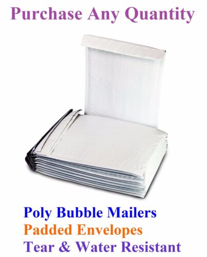 10-2000 #4 9.5x14.5 Mailing Poly Bubble Mailers Padded Envelopes Bags 9.5 x 13.5