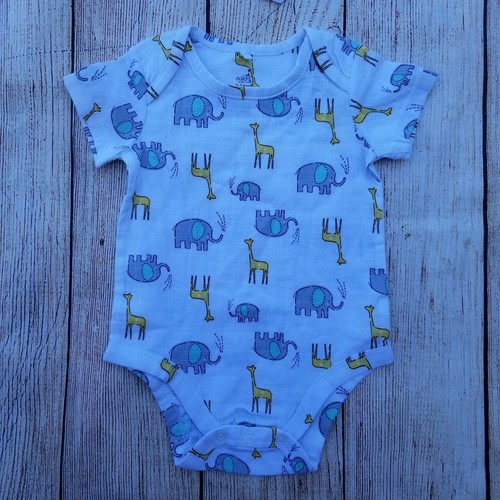Aden /& Anais Unisex Baby/'s One-Piece Size 6-9M Cotton SS Animals NWT