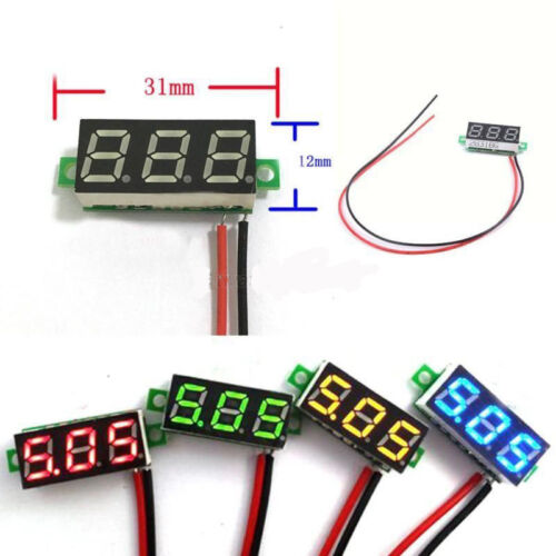 Mini 0,28 "DC Digital Voltmeter Panel Montage LED Voltmeter Rot 2,50 ~ 30 V 