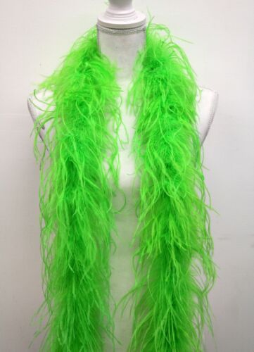 LIME GREEN 2 Yards Costumes 2 Ply OSTRICH FEATHER BOA