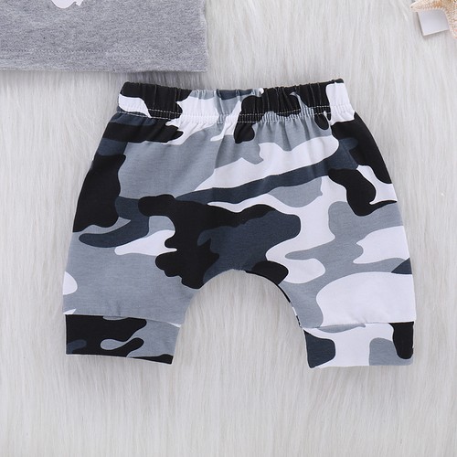 2pcs Toddler Kids Baby Boys Summer Clothes T-shirt Tops+Pants Shorts Outfits Set