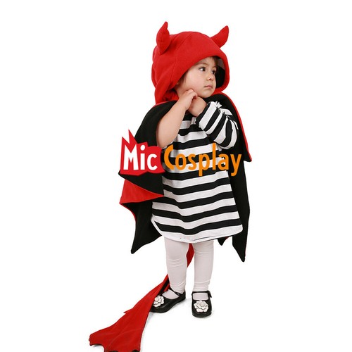Kids Dragon Little Devil Cosplay Costume Cloak Cape for Boys or Girls