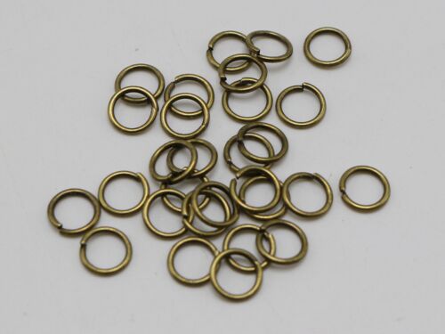 600 Metal Open Jump Ring 8X1mm Round Loop O-Ring Link Connector Colour Choice 
