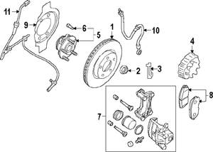 NISSAN D10609DF0A GENUINE OEM BRAKE PADS