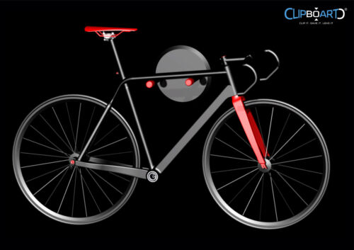 Clipboart ® DEL Bluetooth Support Mural Support Mural Support Vélo Vélo De Course Roue