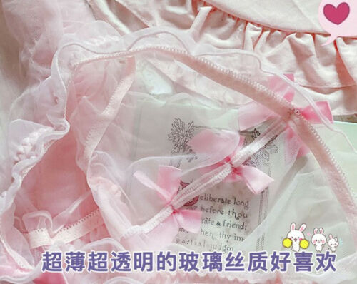 Details about  / Japanese Lolita Lace Mesh Low Waist Panties Sweet Underwear Transparent Briefs