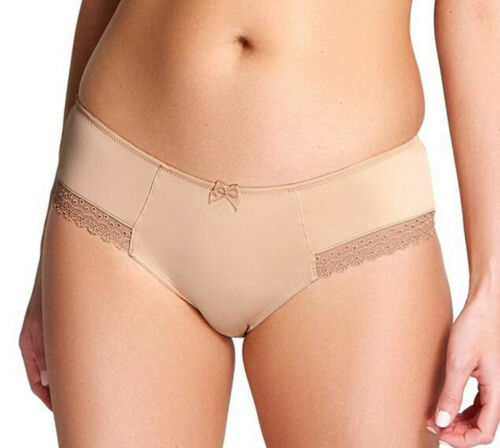 Details about   Cleo Juna 6462 Brief Plain Stretch Smooth Back with Lace Trim Legs in Nude 