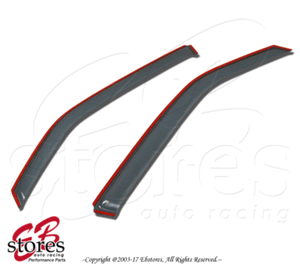 Light Tinted Out-Channel Vent Visor Deflector 2pcs For 1994-2004 Ford Mustang