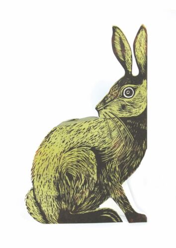 Judy Lumley 3-D Pop Up Greetings Card with Envelope Earthen Hare