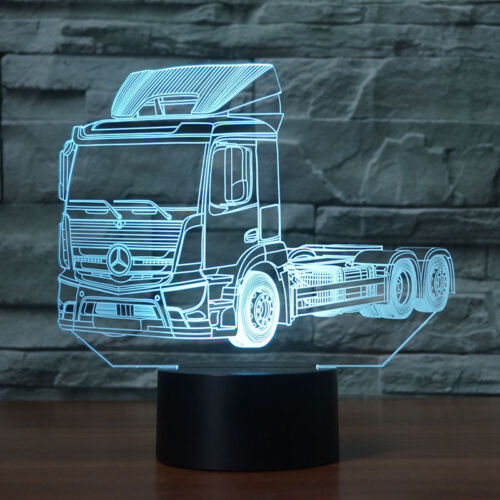 3D Scania Heavy Truck LKW LED Nachtlicht Leselampe Weihnachten Geschenk 7 Farbe